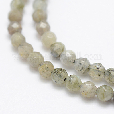 Chapelets de perles en labradorite naturelle &nbsp;G-P322-28-4mm-1