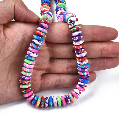 Chapelets de perle en pâte polymère manuel&nbsp;CLAY-T020-02-1