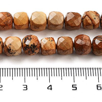 Natürliches Bild Jaspis Perlen Stränge&nbsp;G-H028-A06-01-1