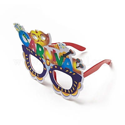 Feltro brasile carnevale occhiali cornice decorazione all'ingrosso 
