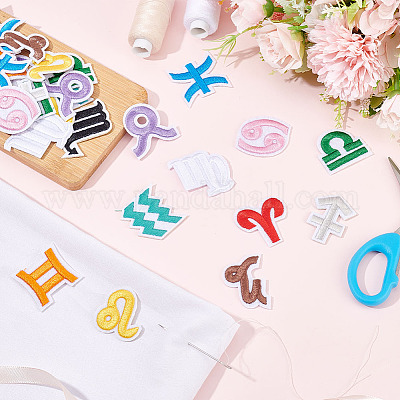 Colorful Stone Iron on Stickers for Clothes Letters 26 Alphabet Letters  Fabric Stickers for Clothing Sew on Appliques with Ironed Adhesive for  Hats, T Shirts, Shoes, Bags, Jeans