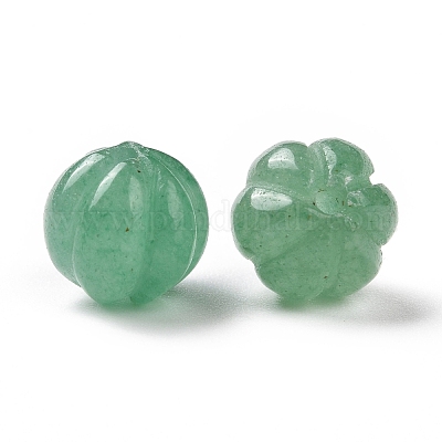 Perles vertes en aventurine naturelles&nbsp;G-F720-01-1