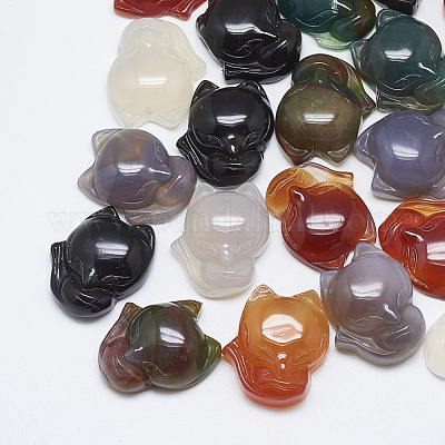 Pendentifs d'agate naturelle&nbsp;G-T122-16-1