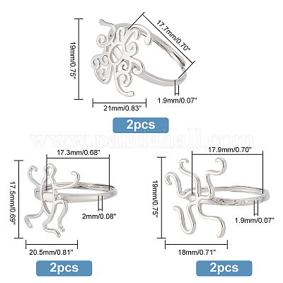Conversion Taille Bague Mm Pièce De Composants D'anneau En Laiton