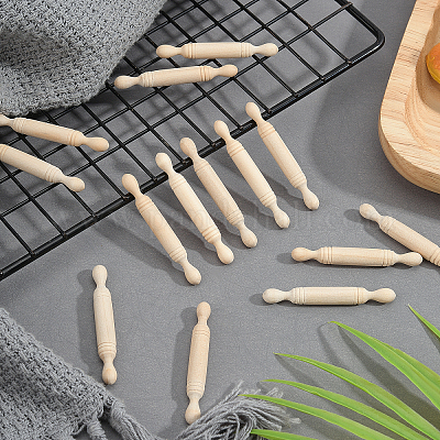 Wholesale OLYCRAFT 50PCS Mini Wood Rolling Pin 2 Clay Rolling Pin Classic  Wood Rolling Pins for Baking Dough Roller Rolling Pin for for Scrapbook  Projects Miniatures Doll Houses and Crafts 