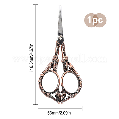 Vintage Scissors, Mini Stainless Steel Pointed Sewing Scissors for