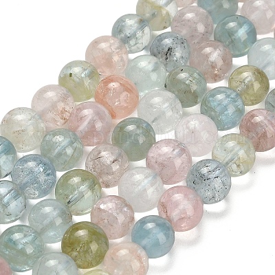Naturperlen Stränge morganite&nbsp;G-H329-C13-8mm-AA-1