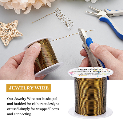 18 & 20 & 22 Gauge Jewelry Wire for Jewelry Making 6 Rolls Craft Wire  Tarnish Resistant Copper Beading Wire for Ring Wire and Jewelry Making  Supplies