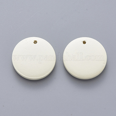 Pendentifs en bois peint&nbsp;WOOD-Q040-018A-A08-1