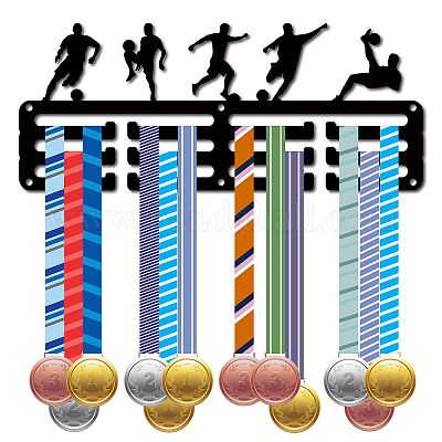 Creatcabin Présentoir de médaille de football Support de médaille de  football Support de sport en métal