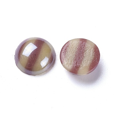Undurchsichtige Glascabochons&nbsp;GGLA-S038-11G-10mm-1