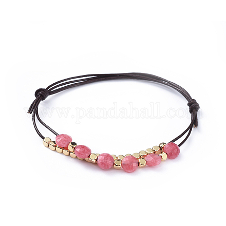 Cowhide Leather Cord Bracelets BJEW-JB04494-05-1