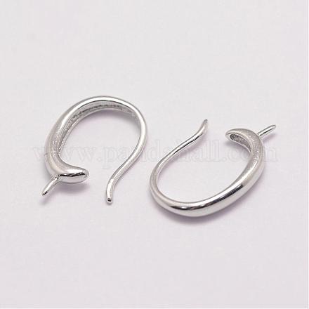 Ganci di orecchini argento puro STER-P024-04-1
