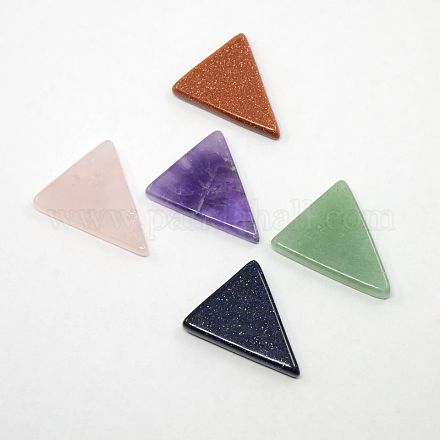 Triangle Gemstone Pendants G-D590-M-1