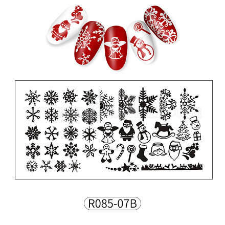 Rostfreie Nail Art Stempelplatten MRMJ-R085-07B-1