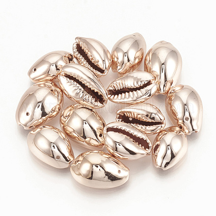 Plated Cowrie Shell Pendants X-SSHEL-Q305-02A-03-1