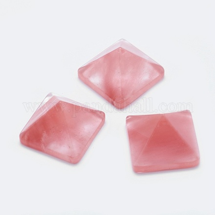 Watermelon Stone Glass Cabochons G-G759-Y17-1