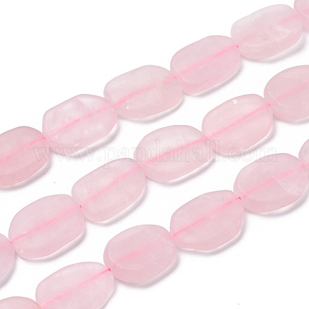 Granos naturales de abalorios de cuarzo rosa G-I291-C05-1
