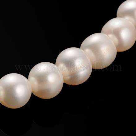 Fili di perle di perle d'acqua dolce coltivate naturali PEAR-E002-03-1