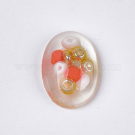 Cabochon in resina trasparente CRES-T014-10A-1