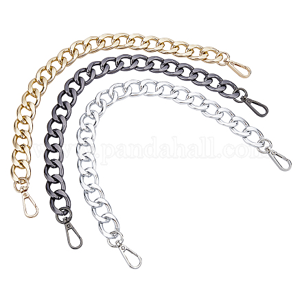 Manici per borse con catena in alluminio pandahall elite ALUM-PH0003-16-1
