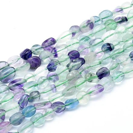 Chapelets de perles en fluorite naturel G-L550A-02-1