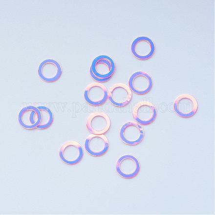 Ornament Accessories Disc Plastic Paillette Beads PVC-R017-0470-1