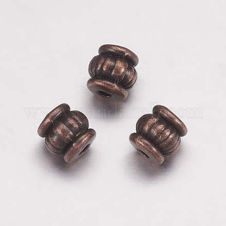 Perles de style tibétain TIBEB-Q043-R-FF-1