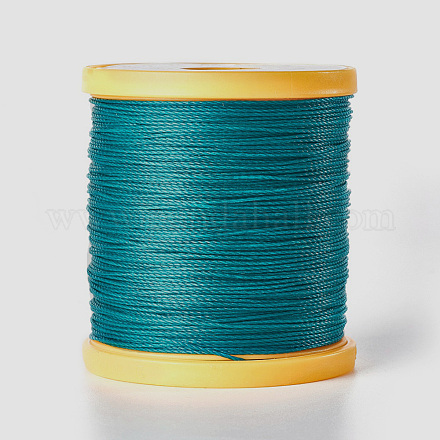 Cordon rond en polyester ciré YC-E004-0.65mm-N611-1