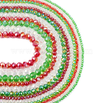 Pandahall 12 filo 12 stili fili di perle di vetro elettrolitico trasparente EGLA-TA0001-20-1