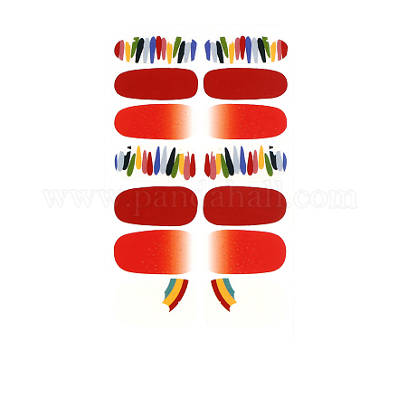 Радужные наклейки для ногтей с полным покрытием MRMJ-T040-266-1