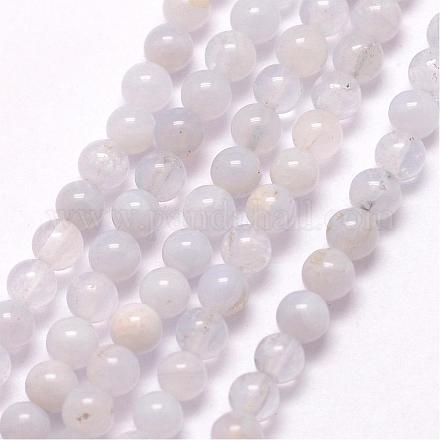 Natural Blue Lace Agate Beads Strands G-K146-48-3mm-1