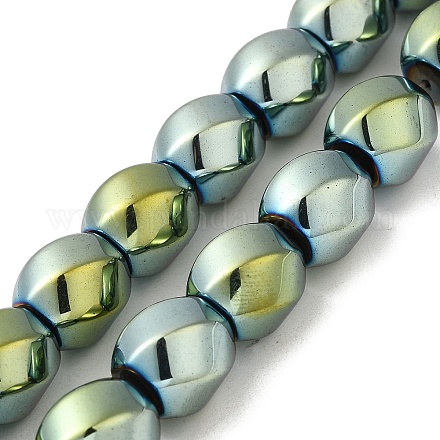 Electroplated Non-Magnetic Synthetic Hematite Beads Strands G-P518-05E-1