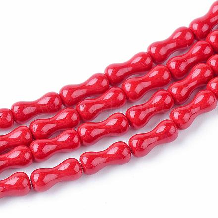 Opaque Solid Color Glass Bead Strands GLAA-Q056-49-1