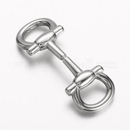 304 Stainless Steel Clasps STAS-E133-017P-1