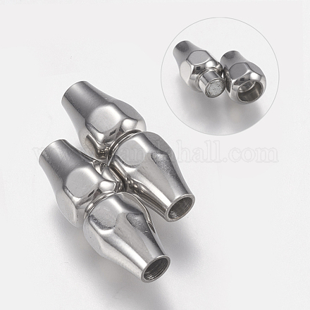 304 Stainless Steel Magnetic Clasps STAS-O114-025D-P-1