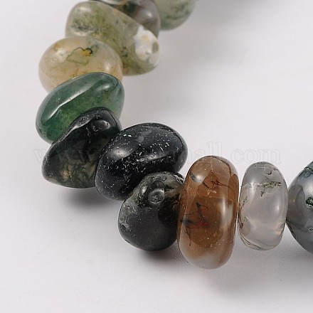 Natural Moss Agate Beads Strands G-J234-08-1