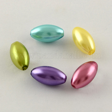 ABS Plastic Imitation Pearl Rice Beads MACR-S260-M-1