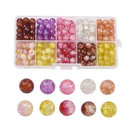 Transparent Crackle Glass Beads CCG-X0008-02-6mm-1