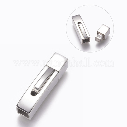 304 Stainless Steel Bayonet Clasps STAS-O114-047C-P-1