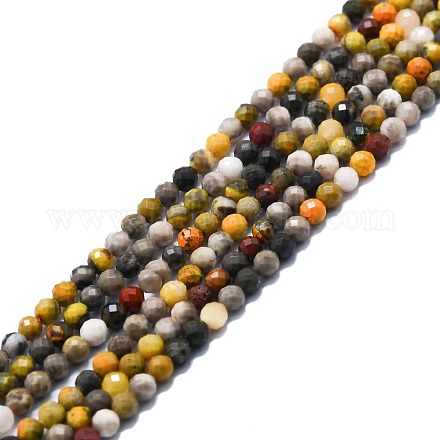Brins de perles de jaspe bourdon naturel G-P457-A01-30-1