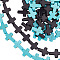 4 Strands 2 Colors Synthetic Turquoise Beads Strands, Dyed, Cross, Mixed Color, 16x12x3.5mm, Hole: 1mm, about 25pcs/strand, 15.75 inch(40cm), 2 strands/color