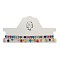 Cloth Embroidery Band with Colorful Wool Pom Pom Ball Tassel Choker Necklaces for Women, White, 11.81 inch(30cm)