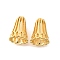 Brass Bead Cone, Hollow, Cadmium Free & Lead Free, Rack Plating, Long-Lasting Plated, Real 24K Gold Plated, 10x7.5mm, Hole: 1mm