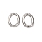 304 Stainless Steel Open Jump Rings, Oval, Stainless Steel Color, 8x5.8x1.5mm, Inner Diameter: 5x3mm