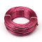Round Aluminum Wire, Bendable Metal Craft Wire, for DIY Jewelry Craft Making, Cerise, 9 Gauge, 3.0mm, 25m/500g(82 Feet/500g)