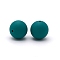 Silicone Beads Round Rubber Bead 15MM Loose Spacer Beads for DIY Supplies Jewelry Keychain Making, Teal, 15mm