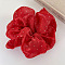 Romantic Rhinestone Polyester Elastic Hair Ties, Scrunchie/Scrunchy, Ponytail Holder for Women Girls, Red,