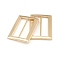 Alloy Belt Buckles, Tri-Glide Adjuster Buckles, Rectangle, Golden, 25mm