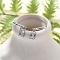 304 Stainless Steel Micro Pave Cubic Zirconia Hoop Earrings, Rectangle, Stainless Steel Color, 21mm, Pin: 0.8mm